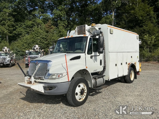 (Shrewsbury, MA) 2015 International 4300 Air Compressor Utility Truck Runs & Moves, Compressor Makes