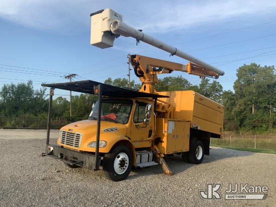 (Fort Wayne, IN) Altec LR760-E70, Over-Center Elevator Bucket Truck mounted behind cab on 2016 Freig