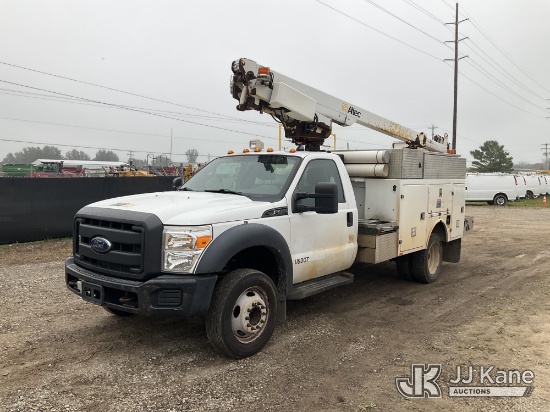 (Charlotte, MI) Altec AT200A, Articulating & Telescopic Non-Insulated Bucket Truck mounted behind ca
