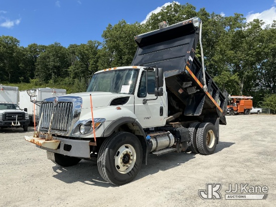 (Shrewsbury, MA) 2015 International 7400 Dump Truck Runs, Moves & Dump Operates) (Dash Warning Indic