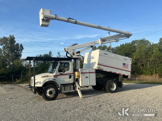 (Fort Wayne, IN) Altec LR756, Over-Center Bucket Truck mounted behind cab on 2015 Freightliner M2 10