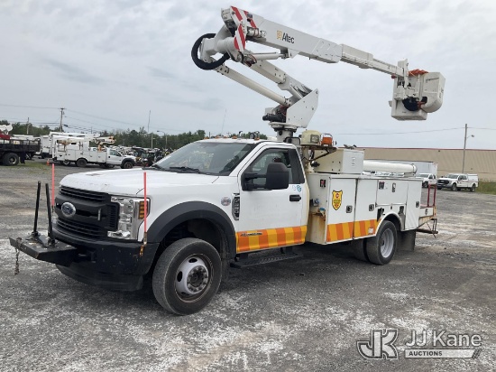 (Rome, NY) Altec AT37G, Articulating & Telescopic Bucket Truck mounted behind cab on 2019 Ford F550