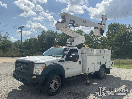 (Fort Wayne, IN) Altec AT40M, Articulating & Telescopic Material Handling Bucket Truck mounted behin