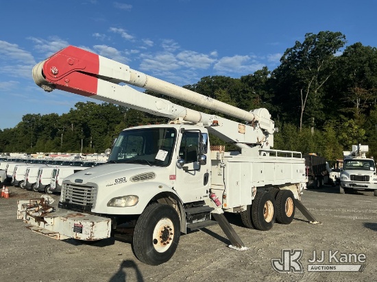 (Shrewsbury, MA) Altec AA755L, Material Handling Bucket Truck rear mounted on 2006 Freightliner M2 1