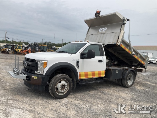 (Rome, NY) 2017 Ford F550 Dump Truck, GPS REMOVED MW Runs, Moves & Operates