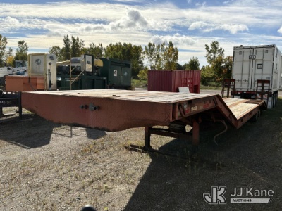 (Rosebush, MI) 2000 Magnolia T/A Drop-Deck Equipment Trailer Condition Unknown) (Seller States: Appr
