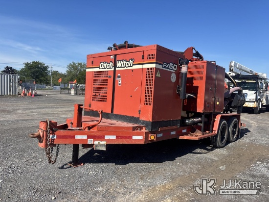 (Rome, NY) 2012 Ditch Witch FX60 T/A Vacuum Trailer Engine Runs