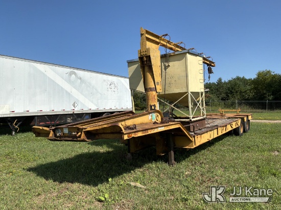 (Rosebush, MI) 1973 Chancey LB35 High Flatbed Trailer Seller States: Trailer Is NOT Road Worthy & Sh