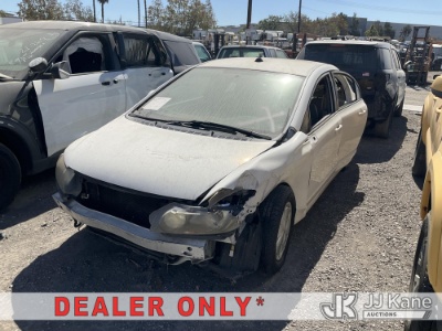 (Jurupa Valley, CA) 2007 Honda Civic Hybrid 4-Door Hybrid Sedan Not Running, No Key, Conditions Unkn