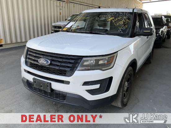 (Jurupa Valley, CA) 2018 Ford Explorer Police 4-Door Sport Utility Vehicle Runs & Moves) (A/C Not Wo
