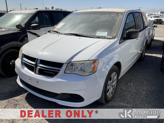 (Jurupa Valley, CA) 2014 Dodge Grand Caravan Mini Passenger Van Runs & Moves) (Dash Warning Indicato