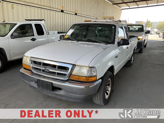 (Jurupa Valley, CA) 1999 Ford Ranger Pickup Truck Runs & Moves) (Dash Warning Indicators On, Brake S