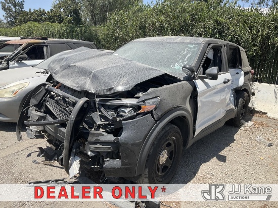 (Jurupa Valley, CA) 2021 Ford Explorer Police 4-Door Hybrid Sport Utility Vehicle Not Running, Condi