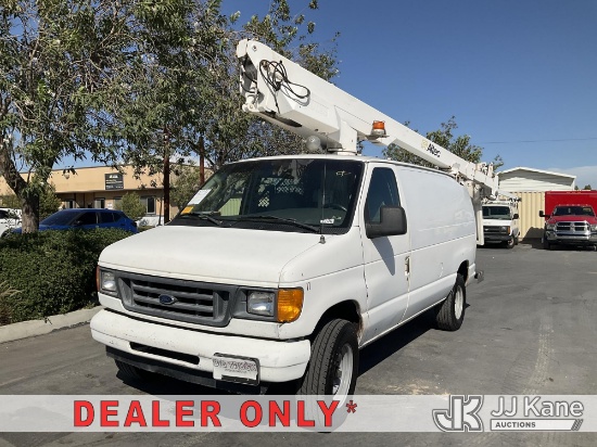 (Jurupa Valley, CA) Altec AT200AV, Telescopic Non-Insulated Bucket Van mounted behind cab on 2004 Fo