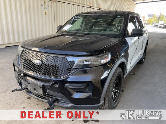 (Jurupa Valley, CA) 2021 Ford Explorer Police 4-Door Sport Utility Vehicle Runs & Moves) (Dash Warni