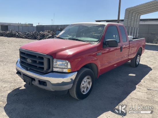 (Jurupa Valley, CA) 2003 Ford F-250 SD Extended-Cab Pickup Truck Runs & Moves(Left Rear Door Does No