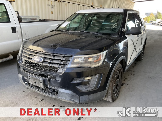 (Jurupa Valley, CA) 2018 Ford Explorer Police 4-Door Sport Utility Vehicle Runs & Moves) (Dash Warni