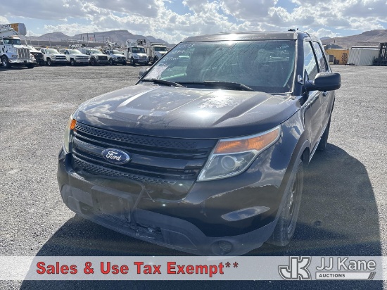 (Las Vegas, NV) 2015 Ford Explorer Police Sport Utility Vehicle Runs & Moves)( Dash Warning Indicato