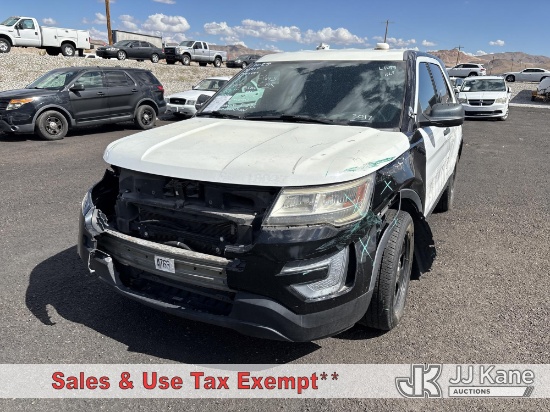 (Las Vegas, NV) 2017 Ford Explorer AWD Police Interceptor 4-Door Sport Utility Vehicle Runs) (Collis