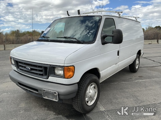 (Salt Lake City, UT) 2007 Ford E250 Cargo Van Runs & Moves) (Windshield Deficiencies