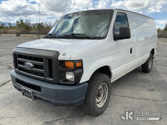 (Salt Lake City, UT) 2009 Ford E250 Cargo Van Runs & Moves) (Dash Warning Indicator On, Windshield D