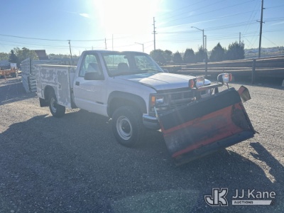 (Black Eagle, MT) 2000 Chevrolet C/K 2500 Service Truck Runs & Moves, Plow Operates But Stops Engine