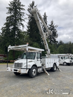 (Eatonville, WA) Altec AA755, Material Handling Bucket Truck rear mounted on 2013 Freightliner M2 10