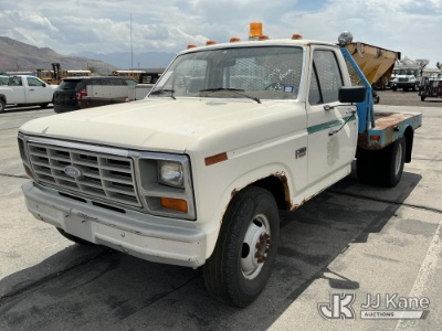 (Salt Lake City, UT) 1986 Ford F350 Flatbed Truck Not Running, Condition Unknown