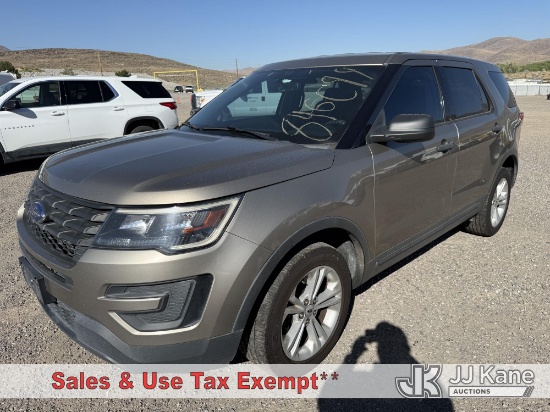 (Sparks, NV) 2018 Ford Explorer AWD Police Interceptor 4-Door Sport Utility Vehicle Runs & Moves