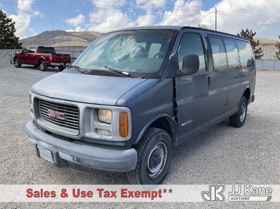 (Sparks, NV) 1998 GMC Savana G2500 Passenger Van Runs & Moves) (Interior Defects-Missing Rear Seats