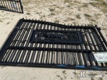 (Thonotosassa, FL) 20 Ft. Bi-Parting Galvanized & Powder Coated Gate, 7 Ft. Height X 20 Ft. Long (1