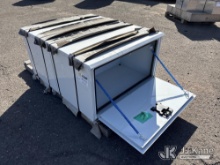 (Superior, WI) (2) white painted aluminum boxes, 42 in wide, 24 in deep, 24 in tall (1653142 )