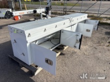 (Superior, WI) (1) white painted aluminum box with grip strut top, 162 in long, overall height 33 in