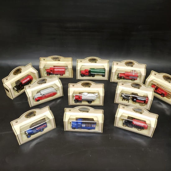 11 x Chevron Commemorative Diecast Vintage Cars / Trucks in Box