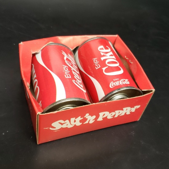 Vintage Coca Cola Salt and Pepper Shakers