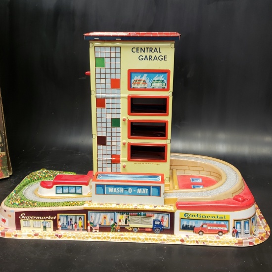 Technofix 321 Central Garage 1968 Tin Toy