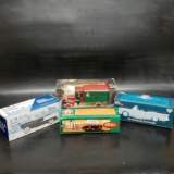 4 x Ertl Diecast Car Models / Banks - Texaco, Christmas 55 Pickup, NASCAR