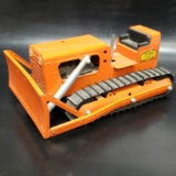 Tonka Giant Dozer - Orange 60's Pressed Steel Toy