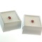 2 x Oval Cut Red Labradorite Gemstones .4ct 7x5mm