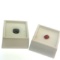 Cushion Cut Red Labradorite 8x6mm .95ct Gemstone + Criss Cross Cut 4.7ct 9.2x9mm Garnet