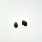 Pair of Black Sapphire Cabochon 1.4ct