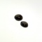 Black Star Sapphire Cabochon Pair 3.64ct 6.9x5.7mm