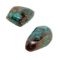 2 x Turquoise Pieces 49.9ct