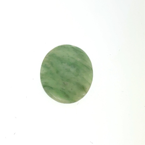 Jadeite Oval Tablet 5ct 13.7x18.5mm