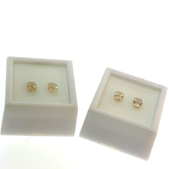 2 x Matched Pairs Dorado Quartz 3.2ct
