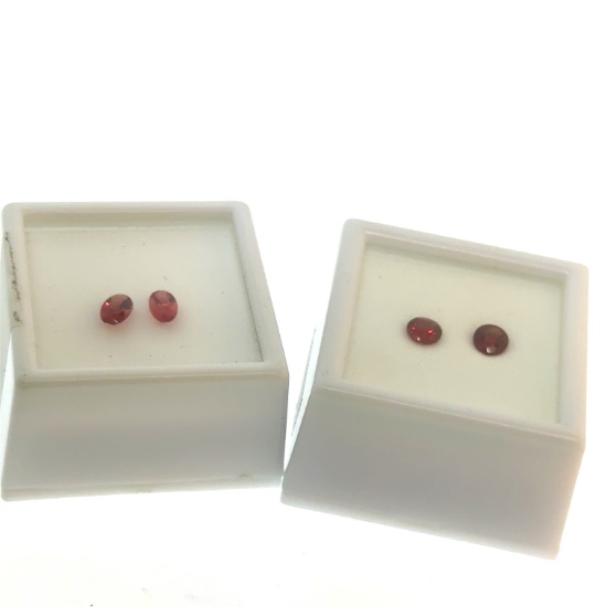Matched Pair Pink and Red Labrodite 1.45ct