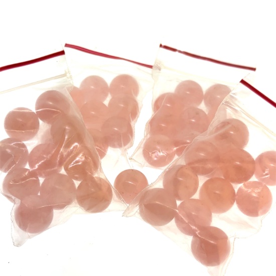40 x 15mm Rose Quartz Spheres