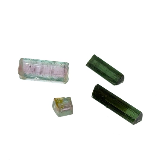Tourmaline Pieces - Green + Watermelon 13.5ct