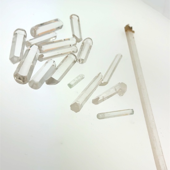 Selection of Quartz Points and Crystals 57g