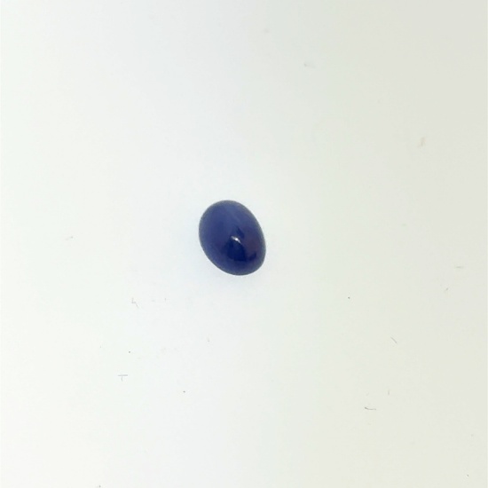 Synthetic Blue Star Sapphire 7.5x4.5mm 1.15ct